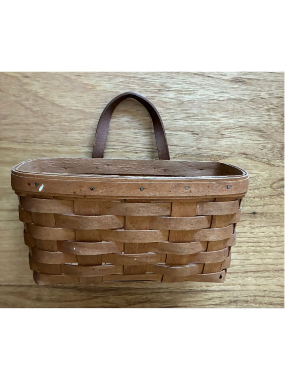 Longaberger Handwoven Wood Wall Basket One Size Brown